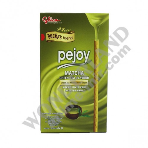 Палочки поки Pejoy (с начинкой со вкусом зелёного чая матча) / Pocky Glico Pejoy Matcha Green Tea Flavour